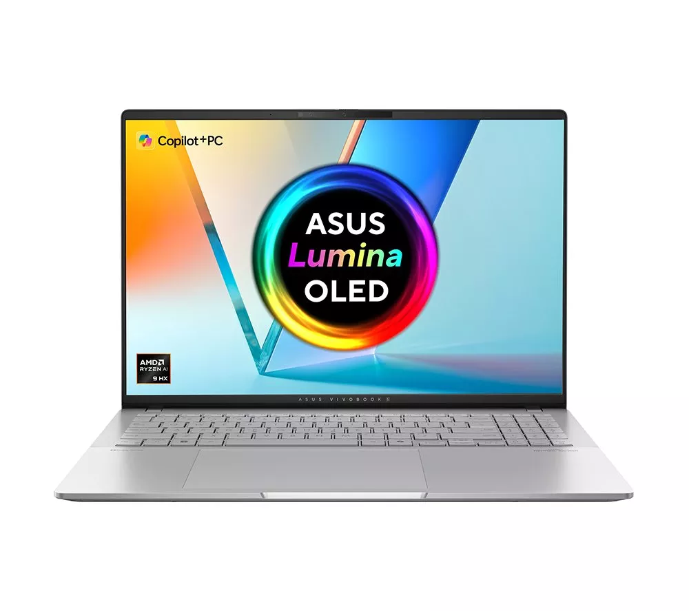 ASUS Vivobook S16 OLED 16" Laptop, Copilot+ PC - AMD Ryzen AI 9, 1 TB SSD, Cool Silver