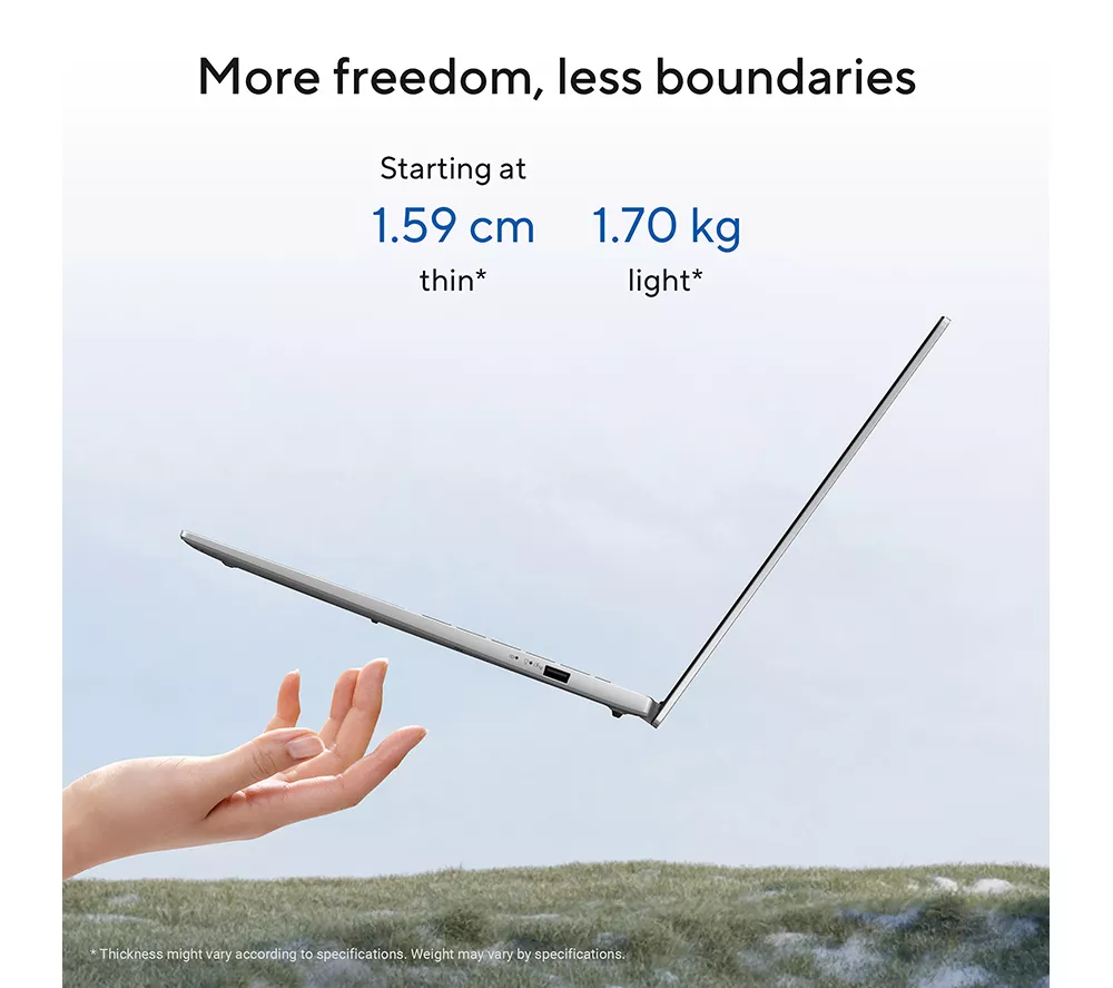 ASUS Vivobook S16 OLED S3607CA 16" Laptop, Copilot+ PC - Intel® Core™ Ultra 5, 1 TB SSD, Silver