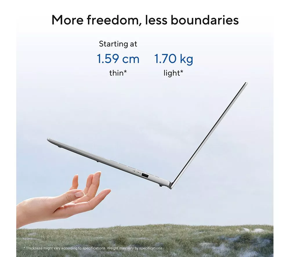 ASUS Vivobook S16 OLED S3607CA 16" Laptop, Copilot+ PC - Intel® Core™ Ultra 5, 1 TB SSD, Silver