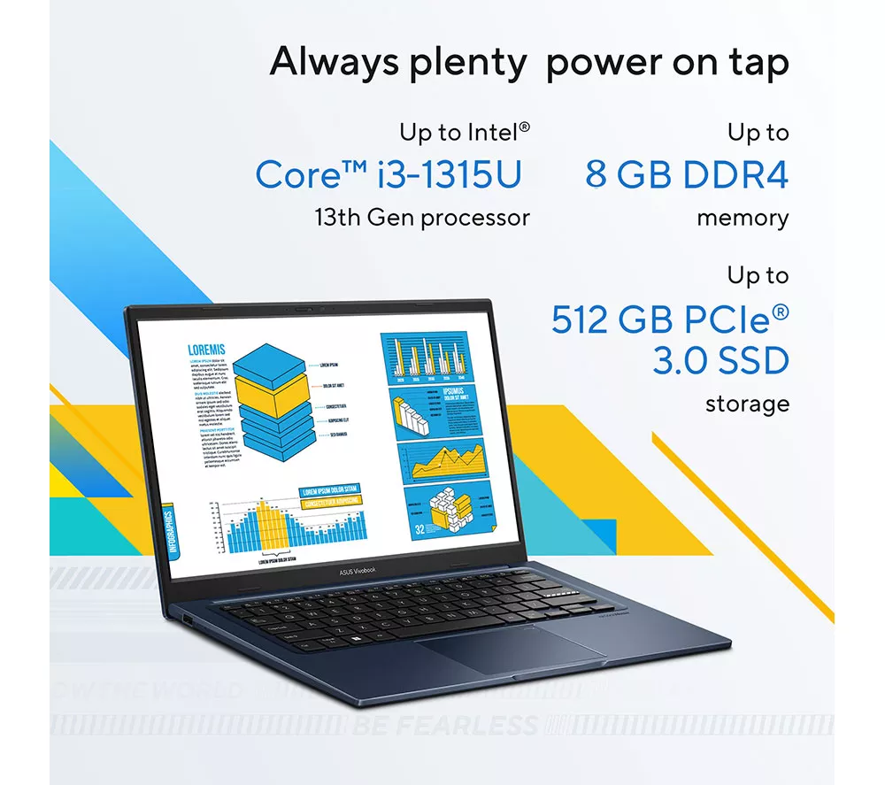 ASUS Vivobook 14 X1404VA 14" Laptop - Intel® Core™ i3, 512 GB SSD, Silver