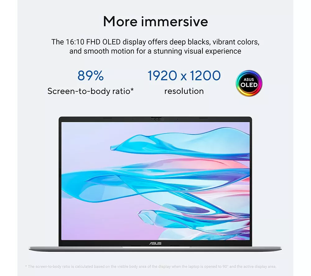 ASUS Vivobook S16 OLED S3607CA 16" Laptop - Intel® Core™ Ultra 7, 1 TB SSD, Silver