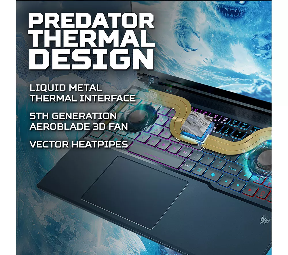 ACER Predator Helios Neo 16 AI 16" Gaming Laptop - Intel® Core™ Ultra 9, RTX 5070, 1 TB SSD