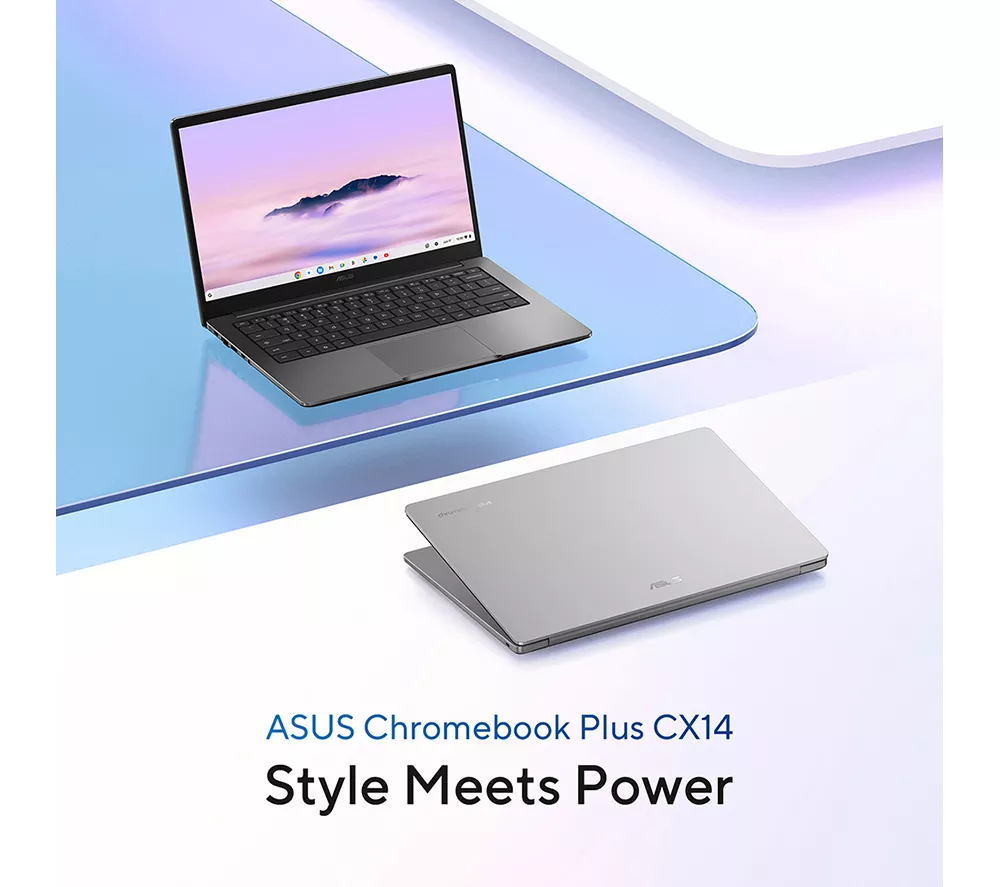 ASUS Chromebook Plus CX14 14"- Intel® Core™ 3, 256 GB eMMC, Grey