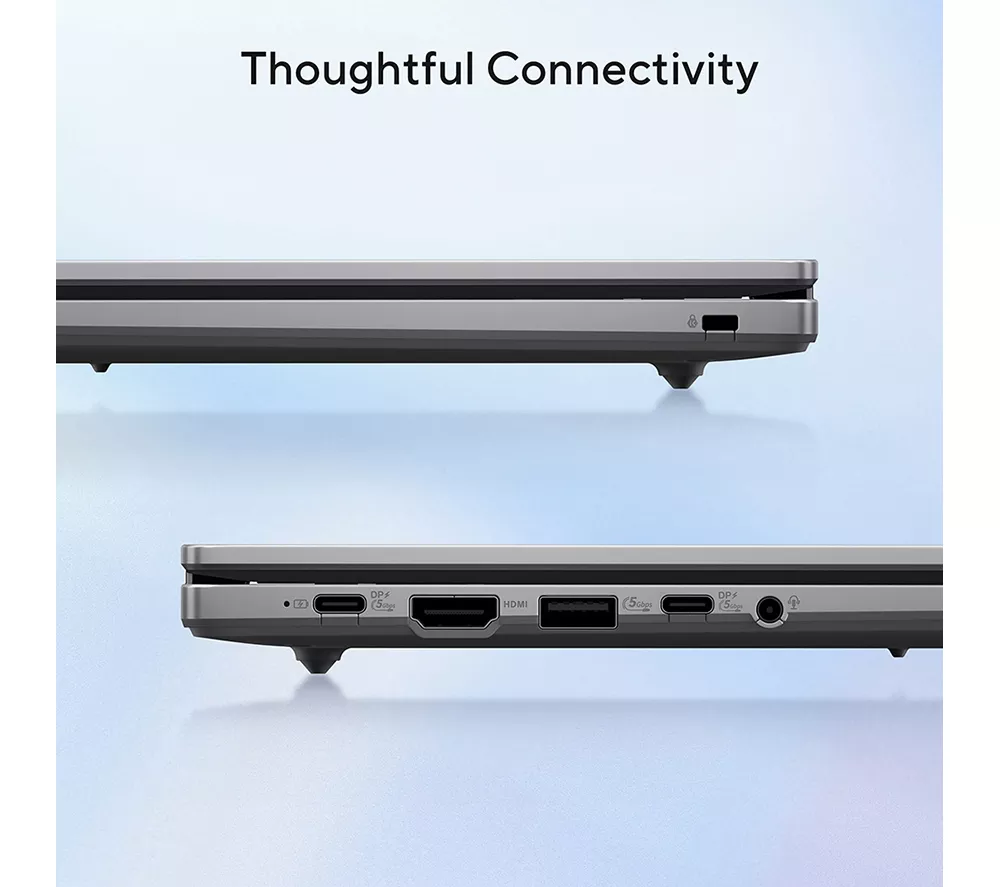 ASUS Chromebook Plus CX14 14"- Intel® Core™ 3, 256 GB eMMC, Grey