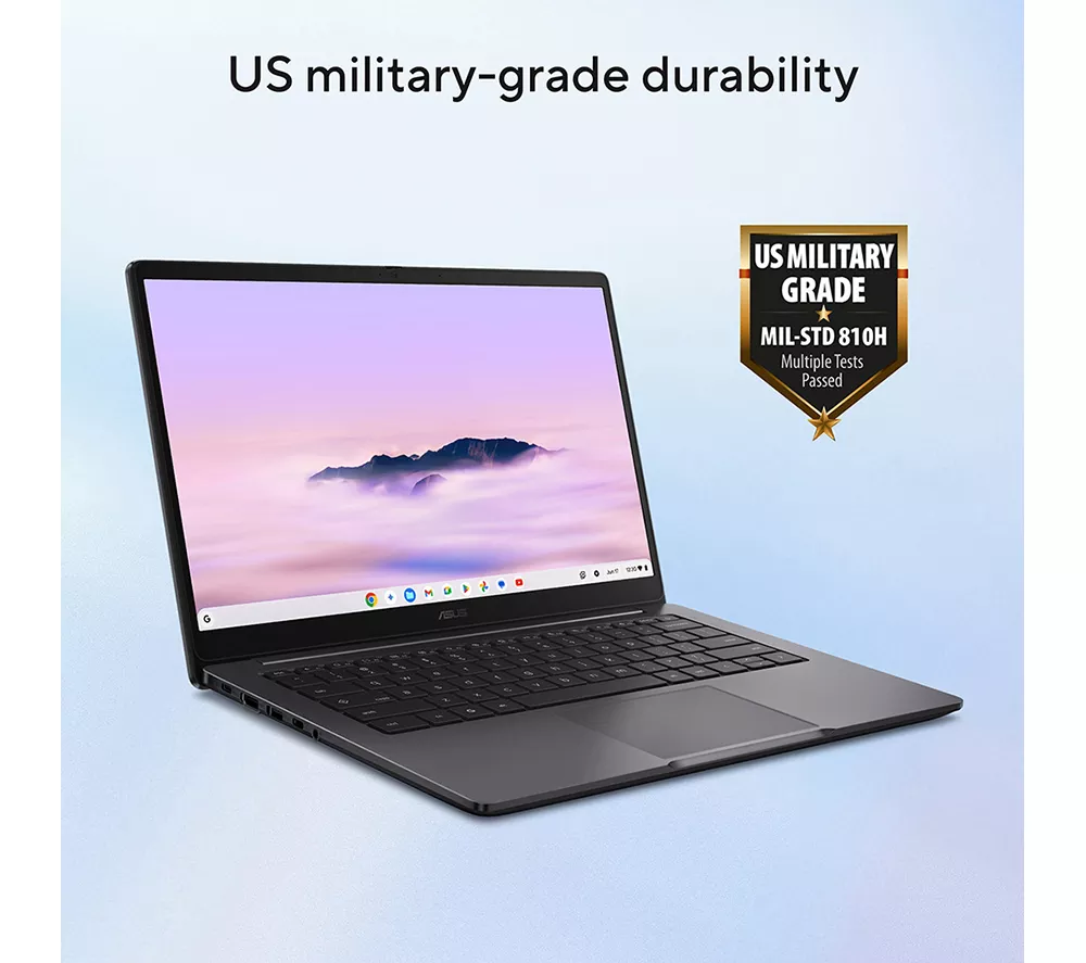 ASUS Chromebook Plus CX14 14"- Intel® Core™ 3, 256 GB eMMC, Grey