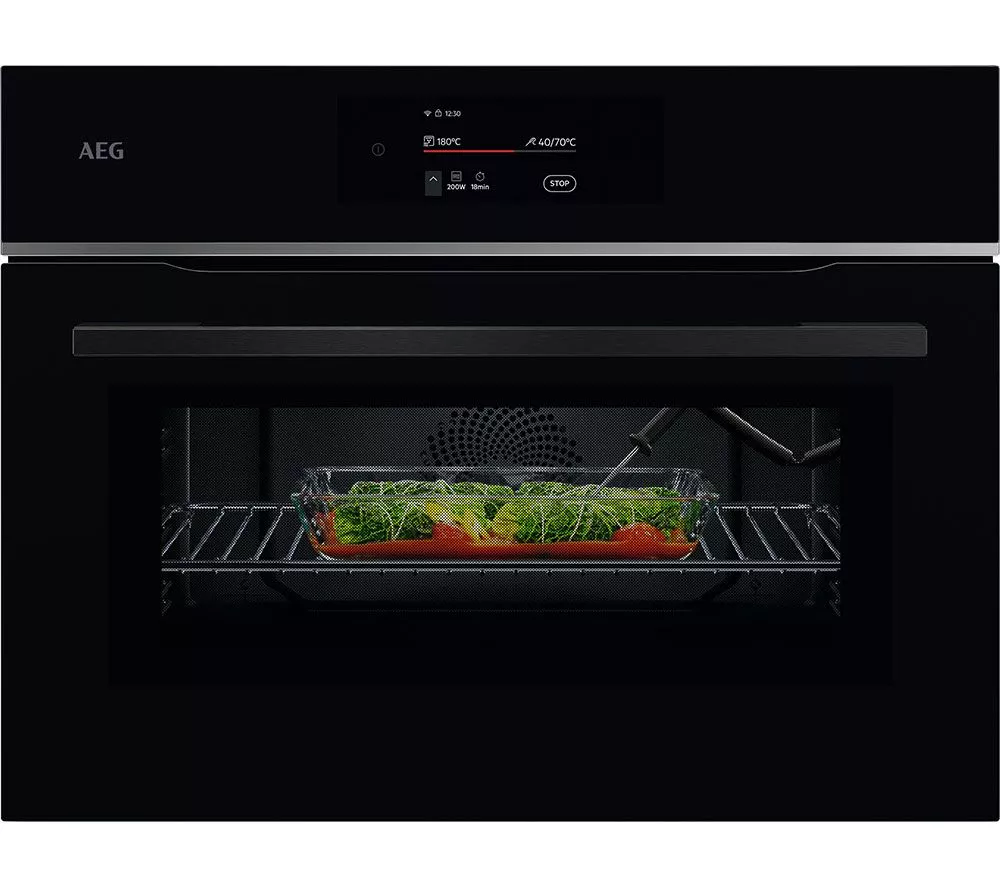 AEG 8000 MealAssist TK8NK721B Built-in Combination Microwave - Black