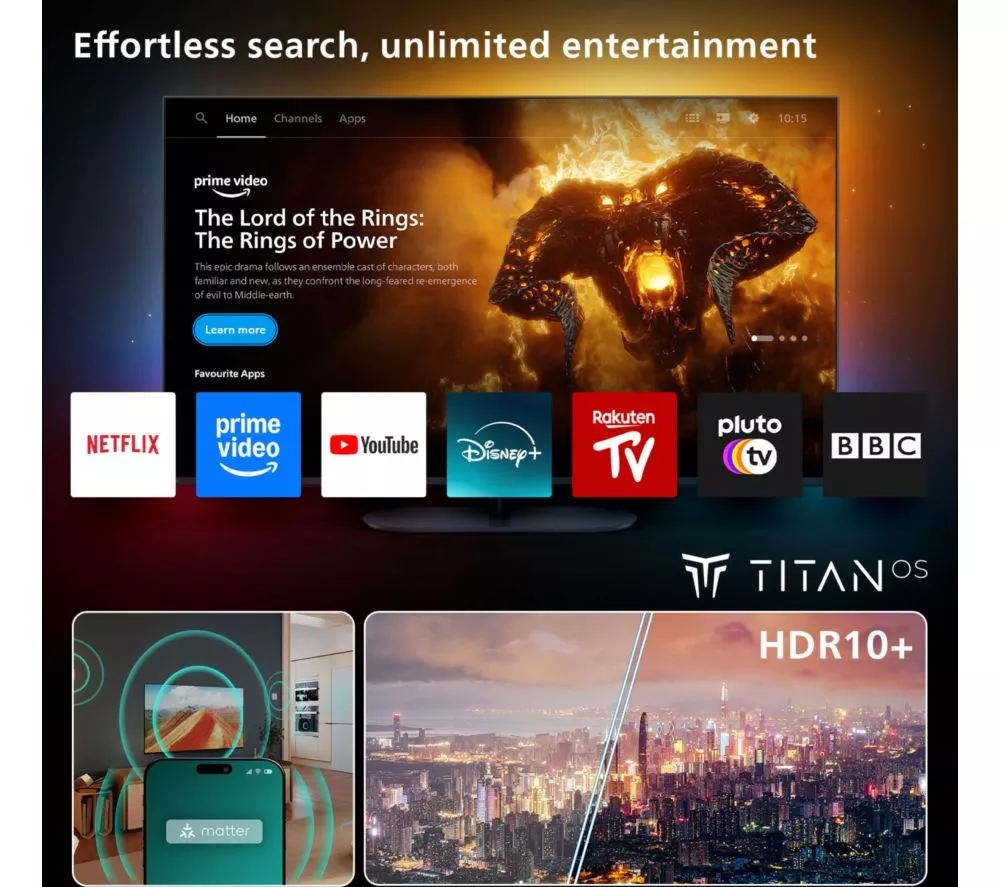PHILIPS PUS7000 65" LED 4K HDR Smart TV - 65PUS7000/05
