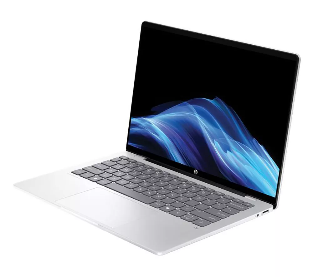 HP OmniBook 5 NGAI 14" Laptop - Snapdragon X1, 512 GB SSD, Glacier Silver
