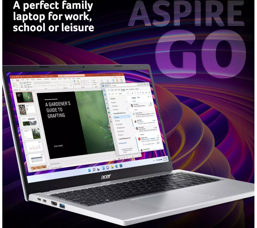 ACER Aspire Go 15 15.6" Laptop - Intel® Core™ 3, 128 GB UFS, Silver