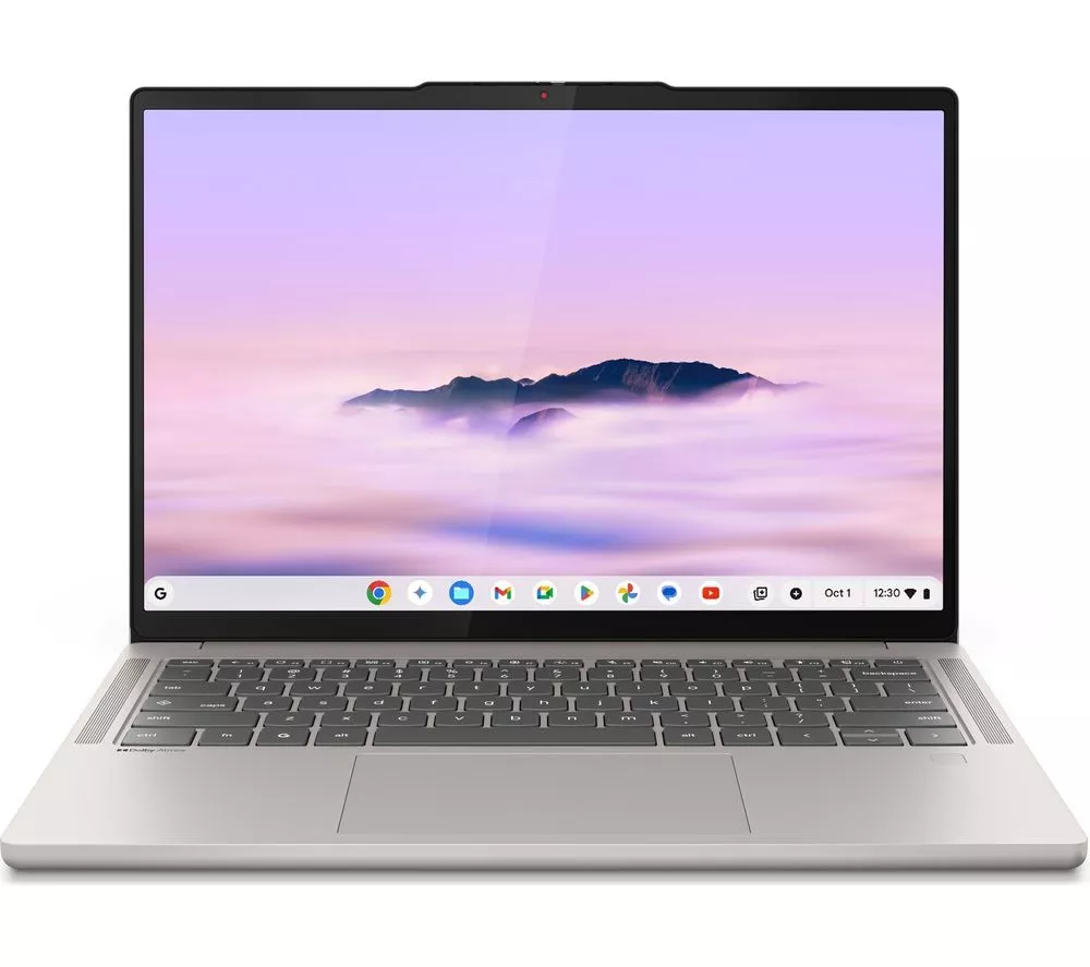 LENOVO Chromebook Plus 14" - MediaTek Kompanio Ultra 910, 128 GB UFS, Grey