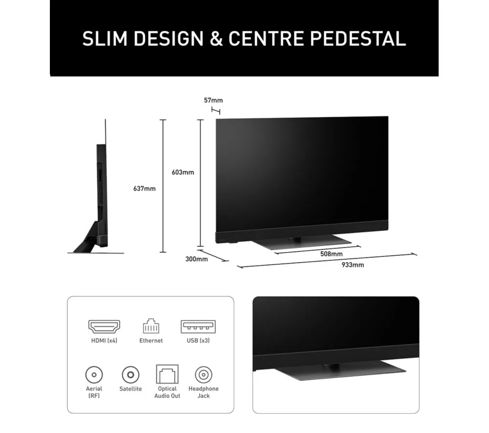 PANASONIC Z90B 42" OLED 4K HDR Smart Fire TV with Freely - TV-42Z90BEB
