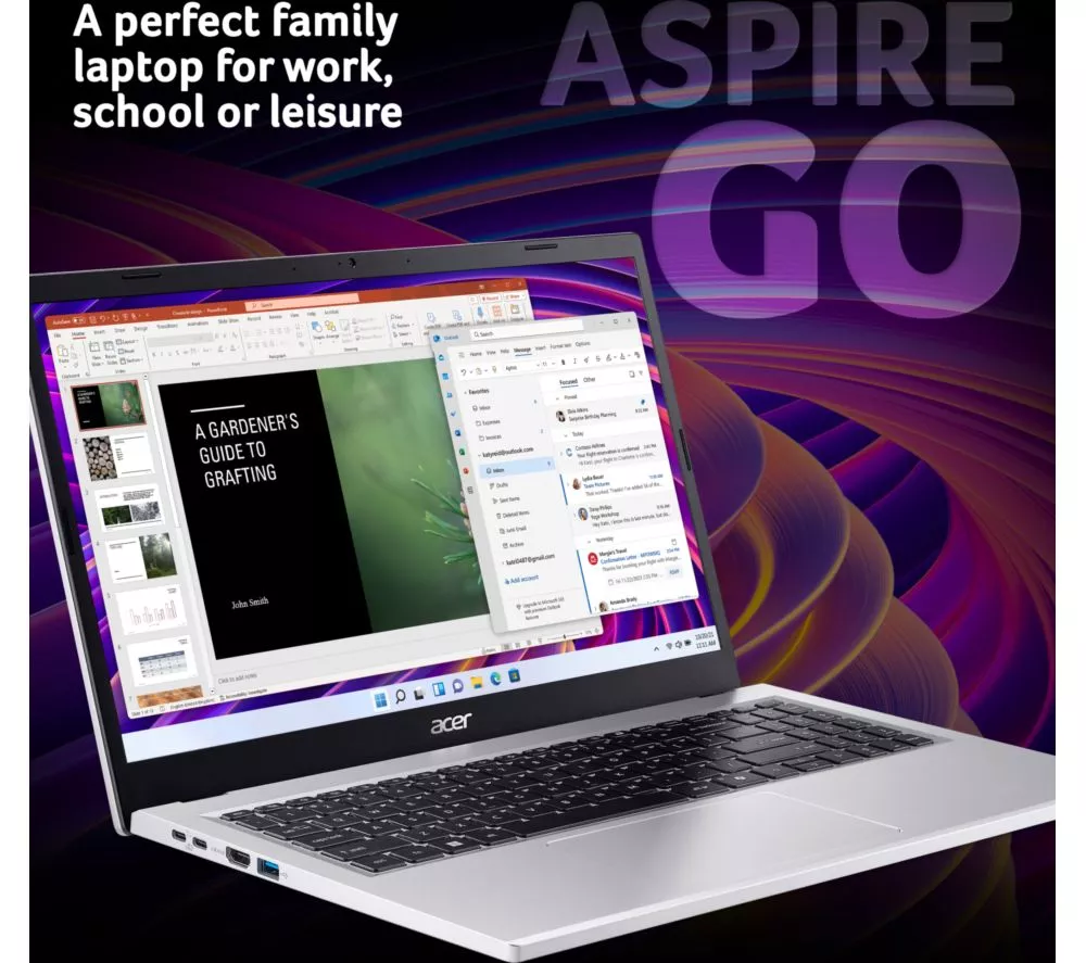 ACER Aspire Go 15 15.6" Laptop - Intel® Core™ i7, 512 GB SSD, Silver
