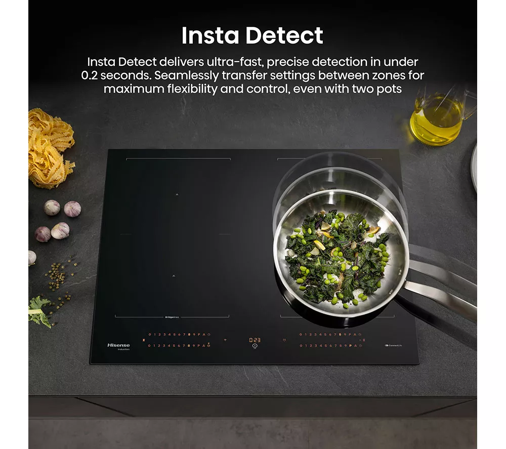 HISENSE Hi8 HI6443BSCWF 60 cm Electric Induction Smart Hob - Black