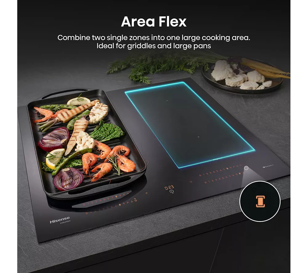 HISENSE Hi8 HI6443BSCWF 60 cm Electric Induction Smart Hob - Black