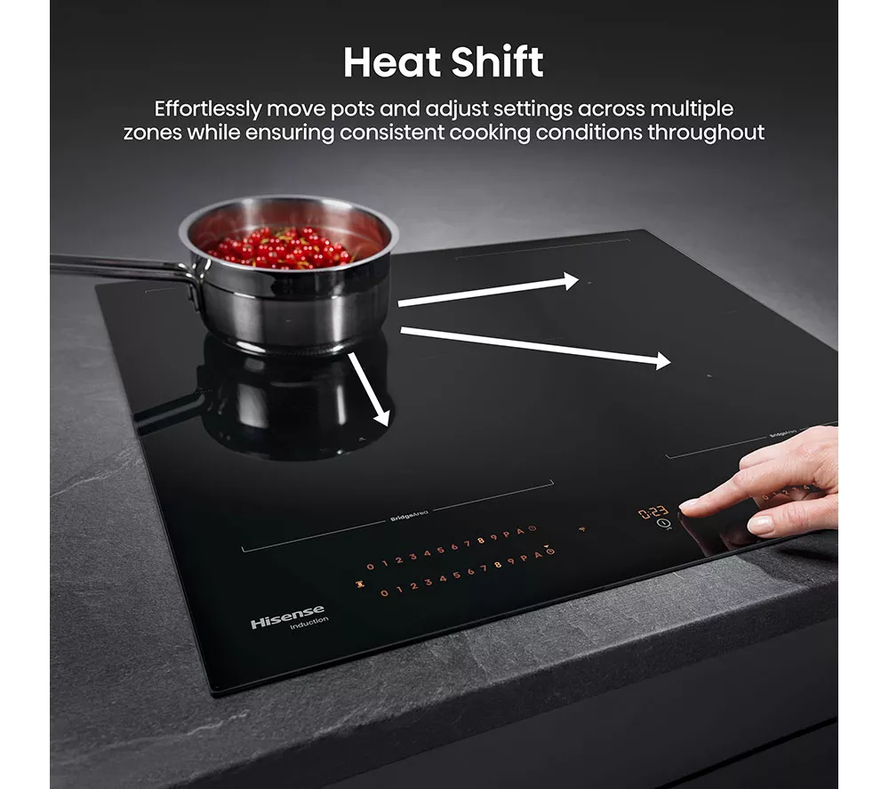 HISENSE Hi8 HI6443BSCWF 60 cm Electric Induction Smart Hob - Black