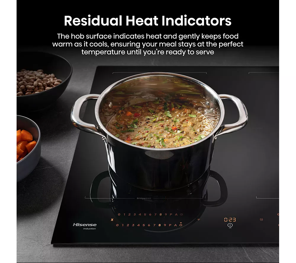 HISENSE Hi8 HI6443BSCWF 60 cm Electric Induction Smart Hob - Black