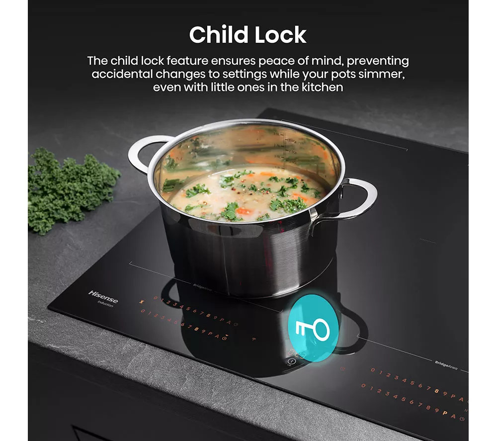 HISENSE Hi8 HI6443BSCWF 60 cm Electric Induction Smart Hob - Black