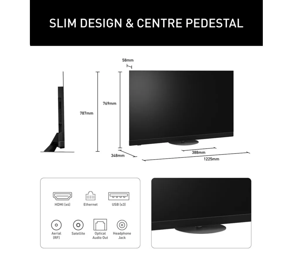 PANASONIC Z90B 55" OLED 4K HDR Smart Fire TV with Freely - TV-55Z90BEB