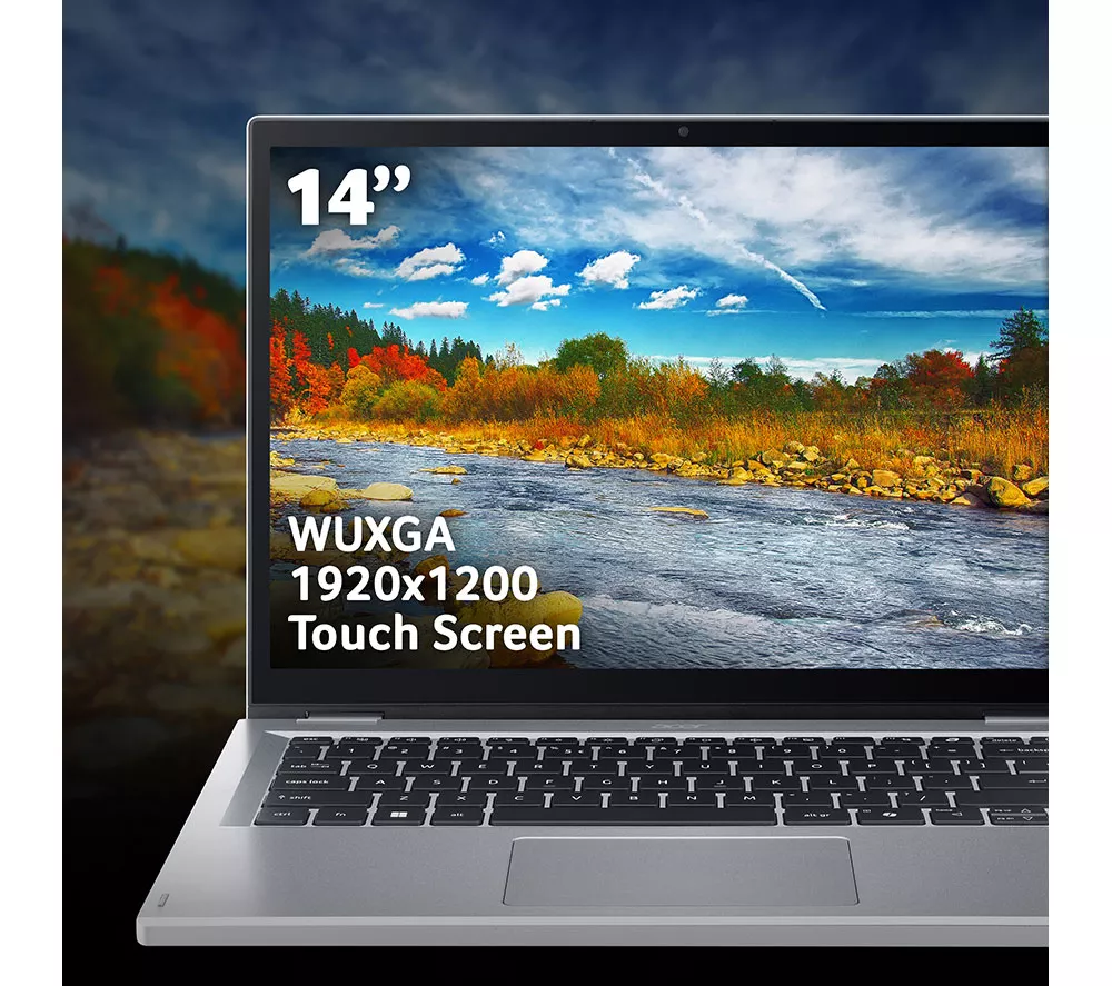 ACER Aspire Go Spin 14 14" 2 in 1 Laptop - Intel® Core™ 3, 256 GB SSD, Silver
