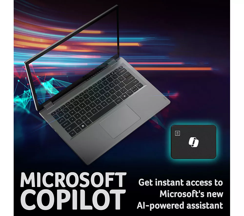 ACER Aspire Go Spin 14 14" 2 in 1 Laptop - Intel® Core™ 3, 256 GB SSD, Silver