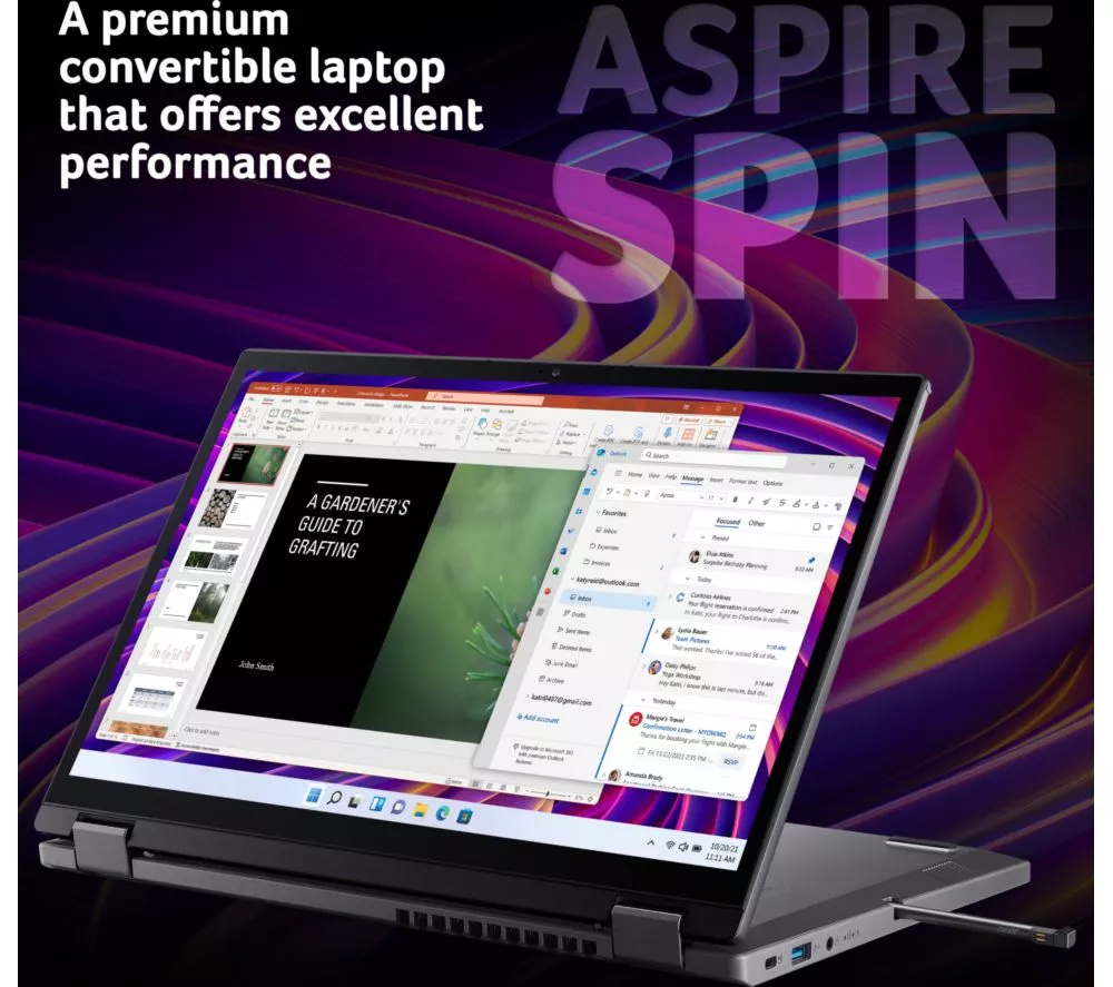 ACER Aspire Spin 14 14" 2 in 1 Laptop - Intel® Core™ Ultra 5, 1 TB SSD, Grey