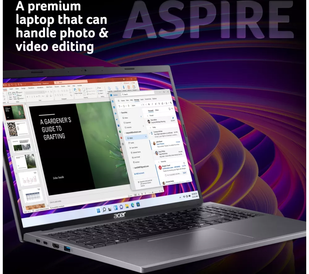 ACER Aspire 16 16" Laptop - Intel® Core™ Ultra 7, 1 TB SSD, Grey