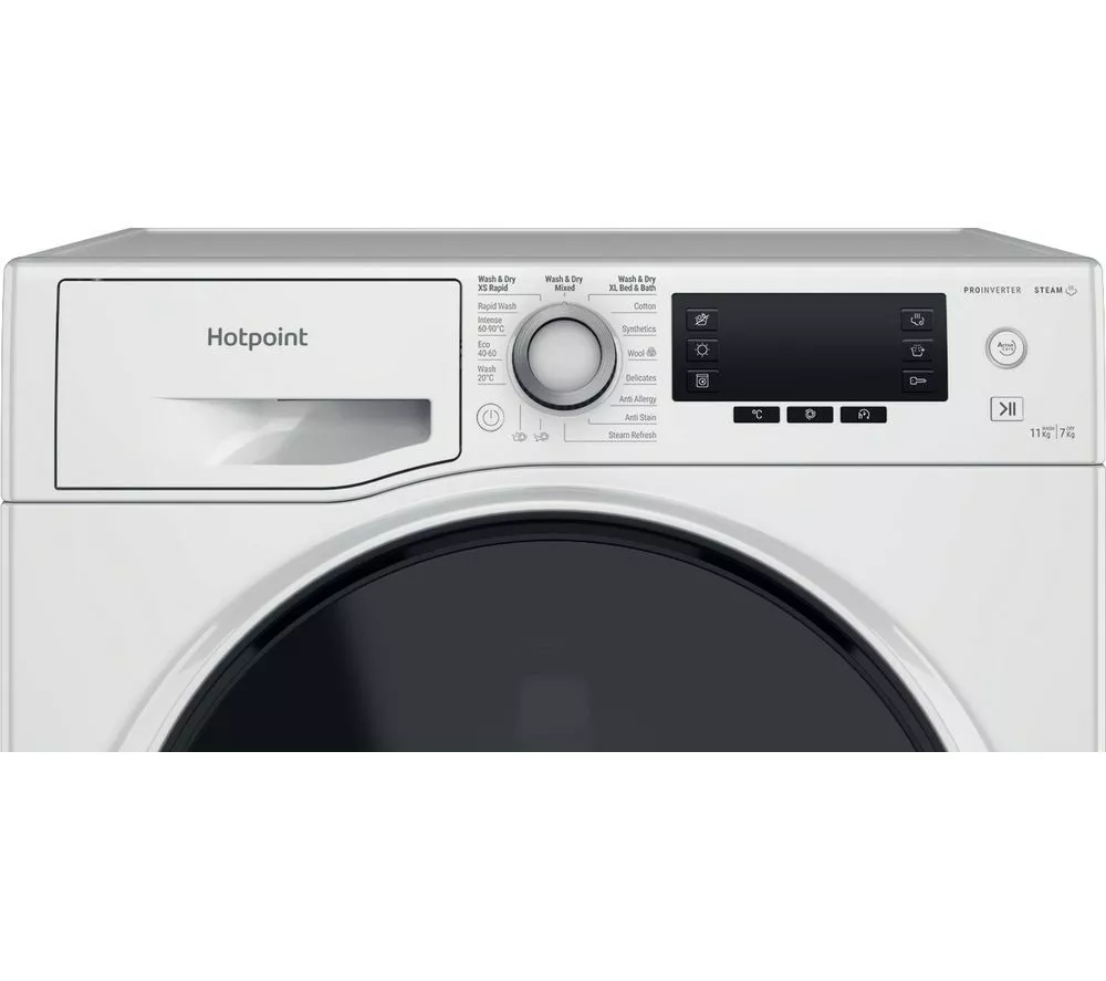 HOTPOINT ActiveCare NDD 11748 DA UK 11 kg Washer Dryer - White