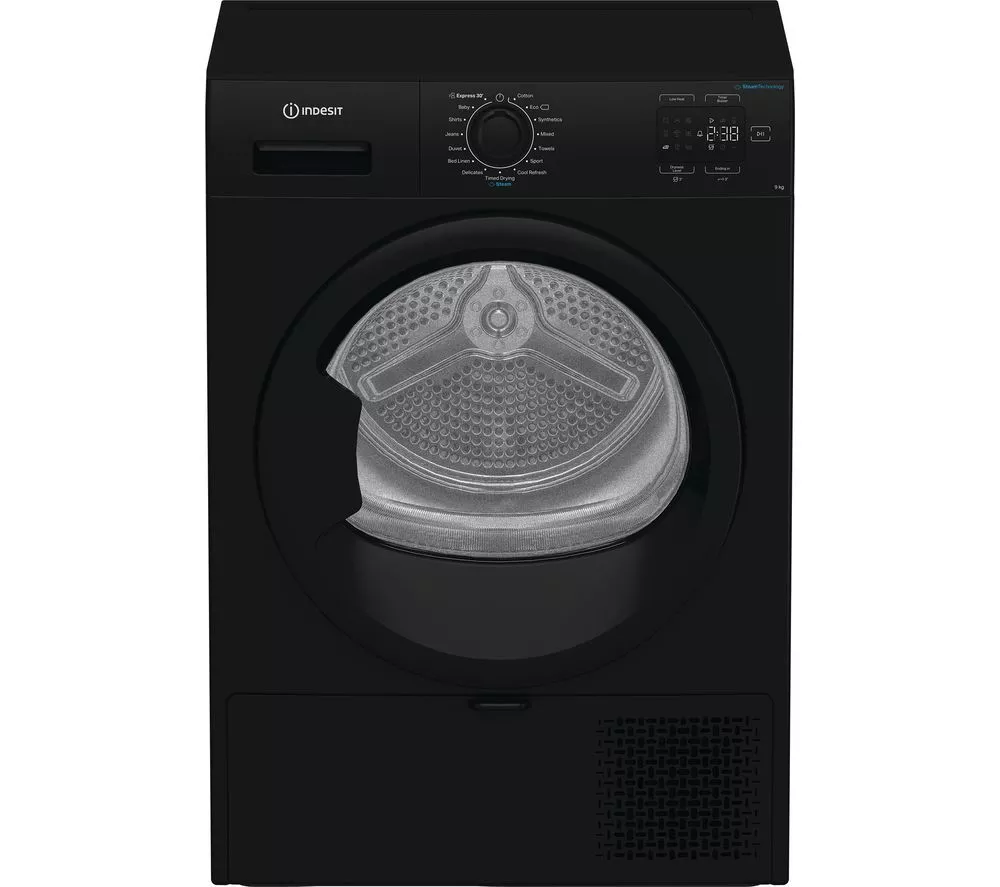 INDESIT C YD 92D BB UK 9 kg Heat Pump Tumble Dryer - Black