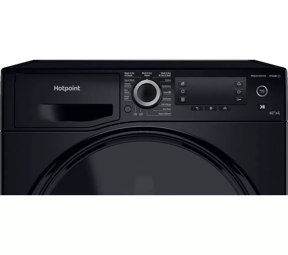 HOTPOINT ActiveCare NDD 86448 BDA UK 8 kg Washer Dryer - Black