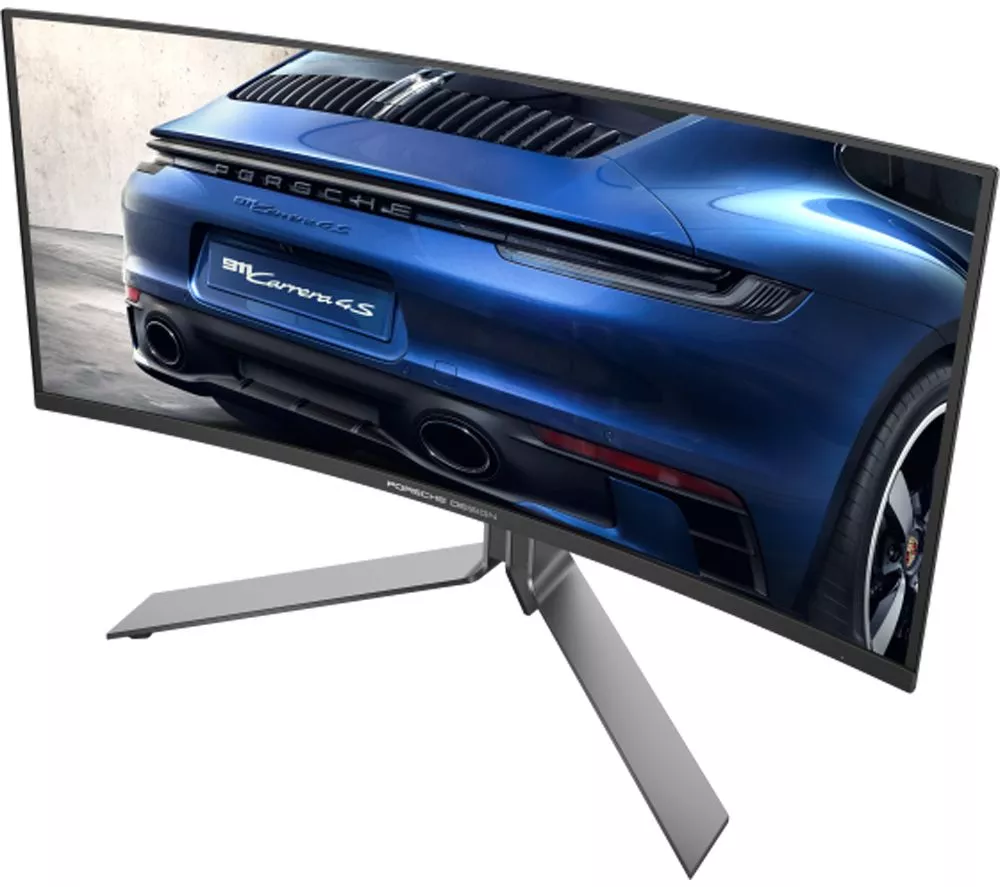 AOC AGON PRO PD34 Porsche Design Wide Quad HD 34" Curved QD-OLED Gaming Monitor - Black