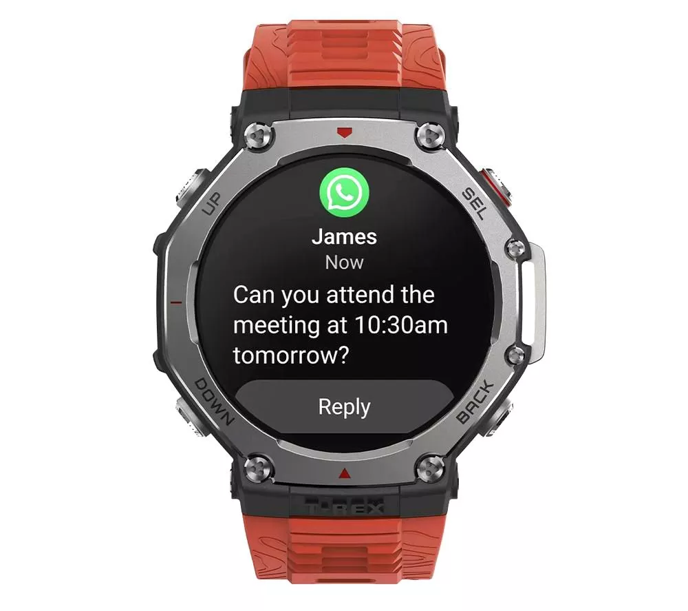AMAZFIT T-Rex 3 Smart Watch - Lava, Silicone Strap