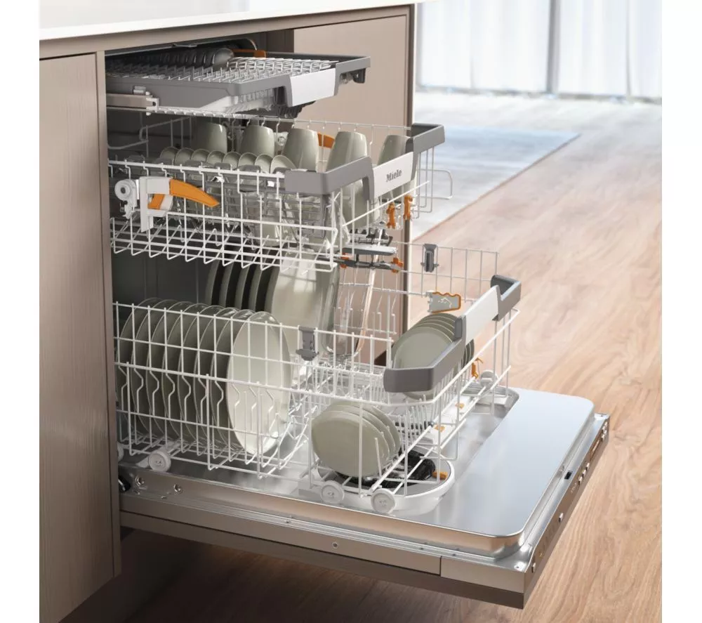 MIELE AutoDos G7040 SCVi Full-size WiFi-enabled Dishwasher - Clean Steel