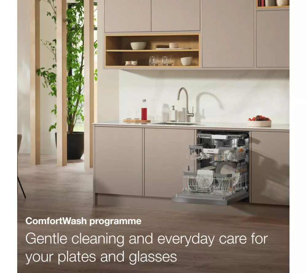 MIELE AutoDos G7040 SCVi Full-size WiFi-enabled Dishwasher - Clean Steel