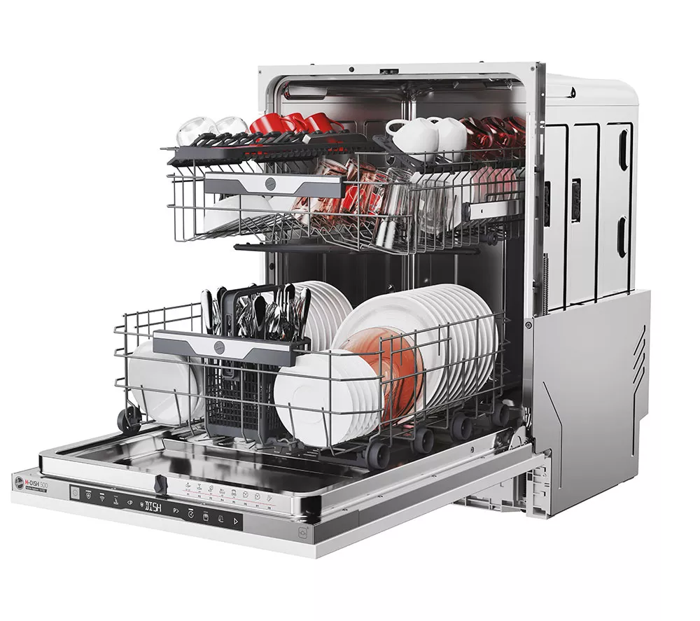 HOOVER HI 5C6F0S-80 Full Size Fully Integrated WiFi-enabled Dishwasher