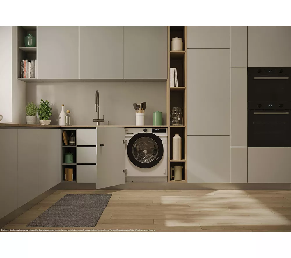 HOOVER H-Wash & Dry 400 Autodose BH4SD696M6DB9-80 Integrated WiFi-enabled 9 kg Washer Dryer