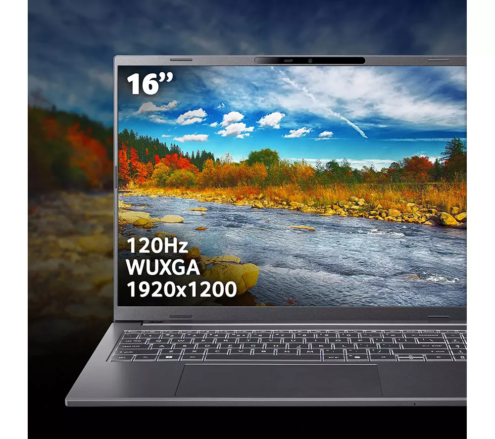 ACER Aspire 16 AI 16" Laptop, Copilot+ PC - Snapdragon X, 1 TB SSD, Grey
