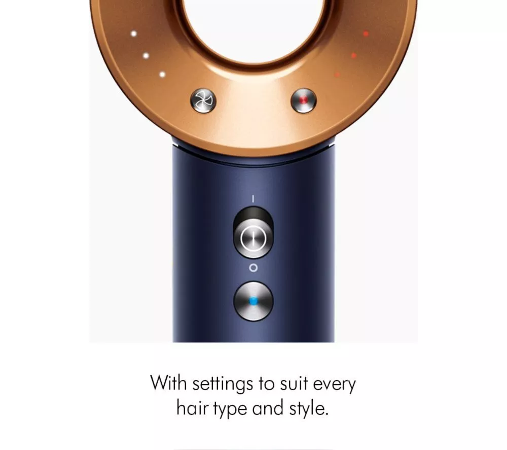 DYSON Supersonic Straight & Wavy Hair Dryer - Prussian Blue & Rich Copper
