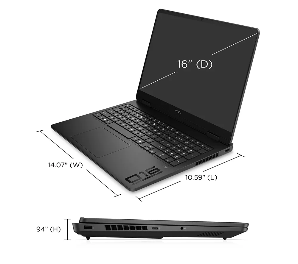 HP OMEN 16-ap0506na 16" Gaming Laptop - AMD Ryzen AI 7, RTX 5060, 1 TB SSD