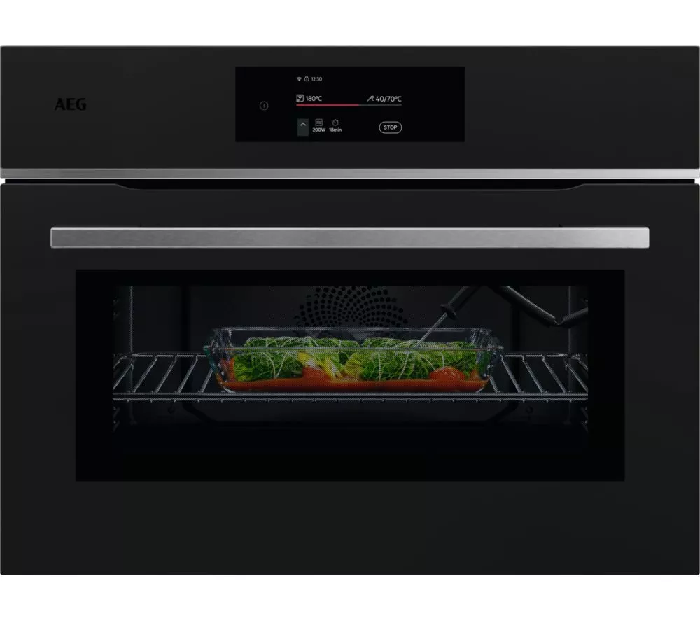 AEG 8000 MealAssist TK8NK721T Built-in Combination Microwave - Matte Black