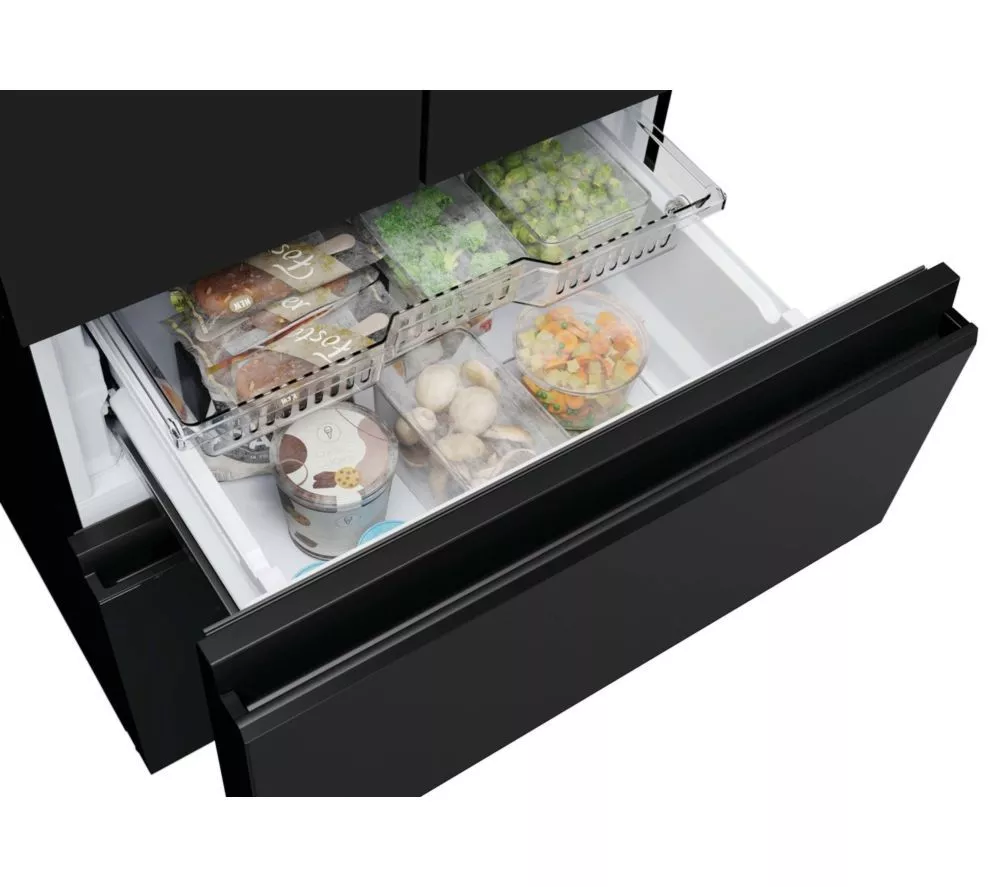 HAIER FD 70 Series 3 HFR3718ENPT Fridge Freezer - Slate Black