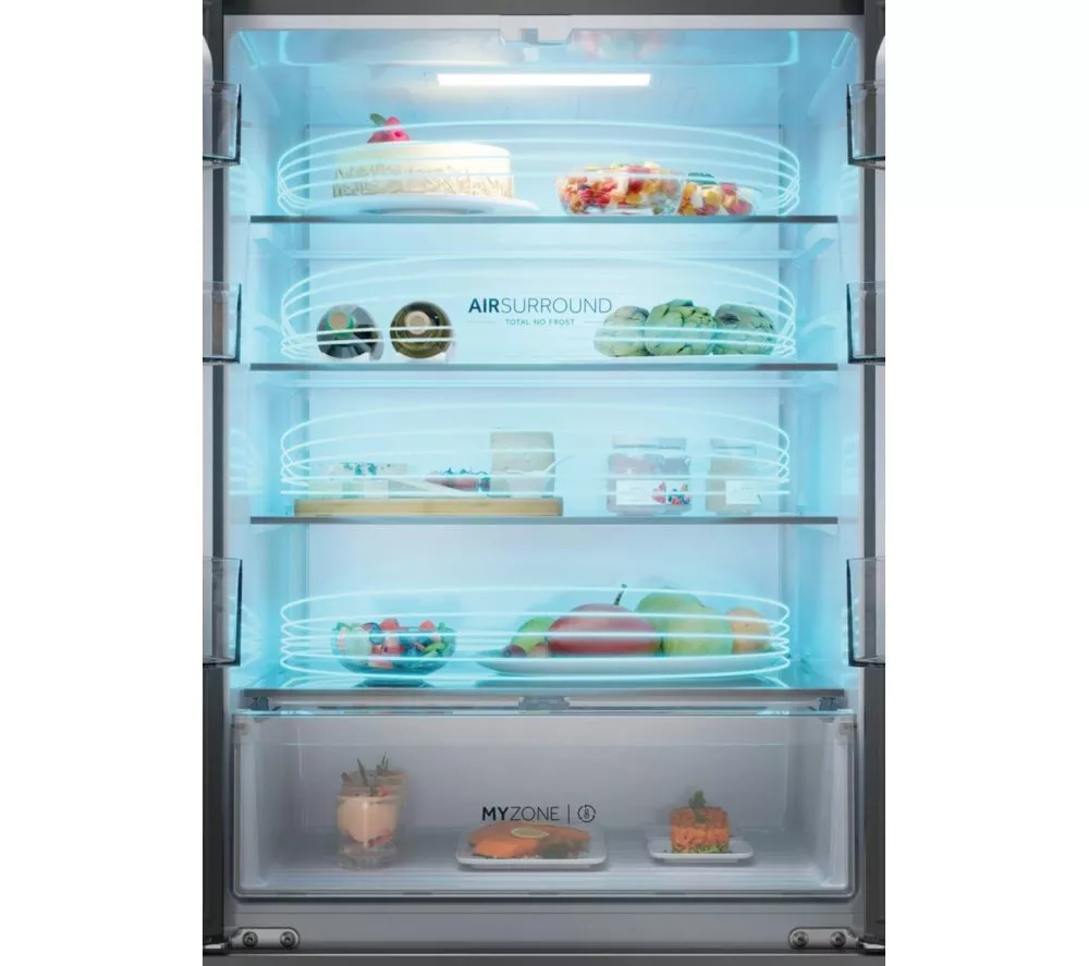 HAIER FD 70 Series 3 HFR3718ENPT Fridge Freezer - Slate Black