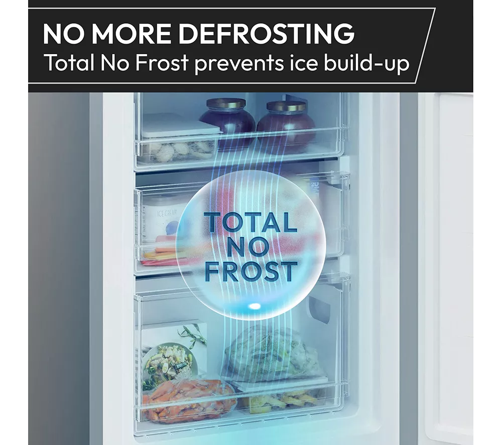 HOOVER HONCQ2T618AWK 60/40 Fridge Freezer - White