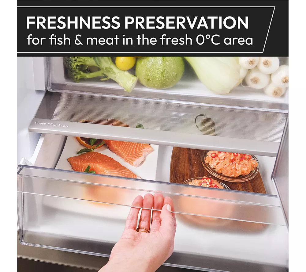 HOOVER HONCQ2T618AWK 60/40 Fridge Freezer - White