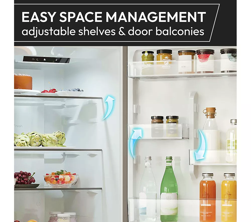 HOOVER HONCQ2T618AWK 60/40 Fridge Freezer - White