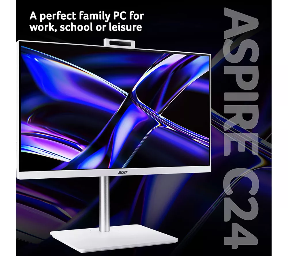 ACER Aspire C24-A 23.8" All-in-One PC - Intel® Core™ i5, 512 GB SSD, White
