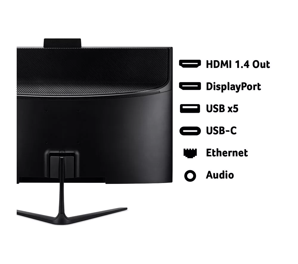 ACER Aspire C24-B 23.8" All-in-One PC - Intel® Core™ i3, 512 GB SSD, Black