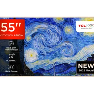 TCL NXTVISION A300W 55" QLED 4K HDR Smart Google TV - 55A300W-UK