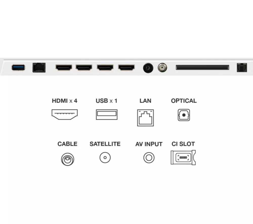 TCL NXTVISION A300W 55" QLED 4K HDR Smart Google TV - 55A300W-UK