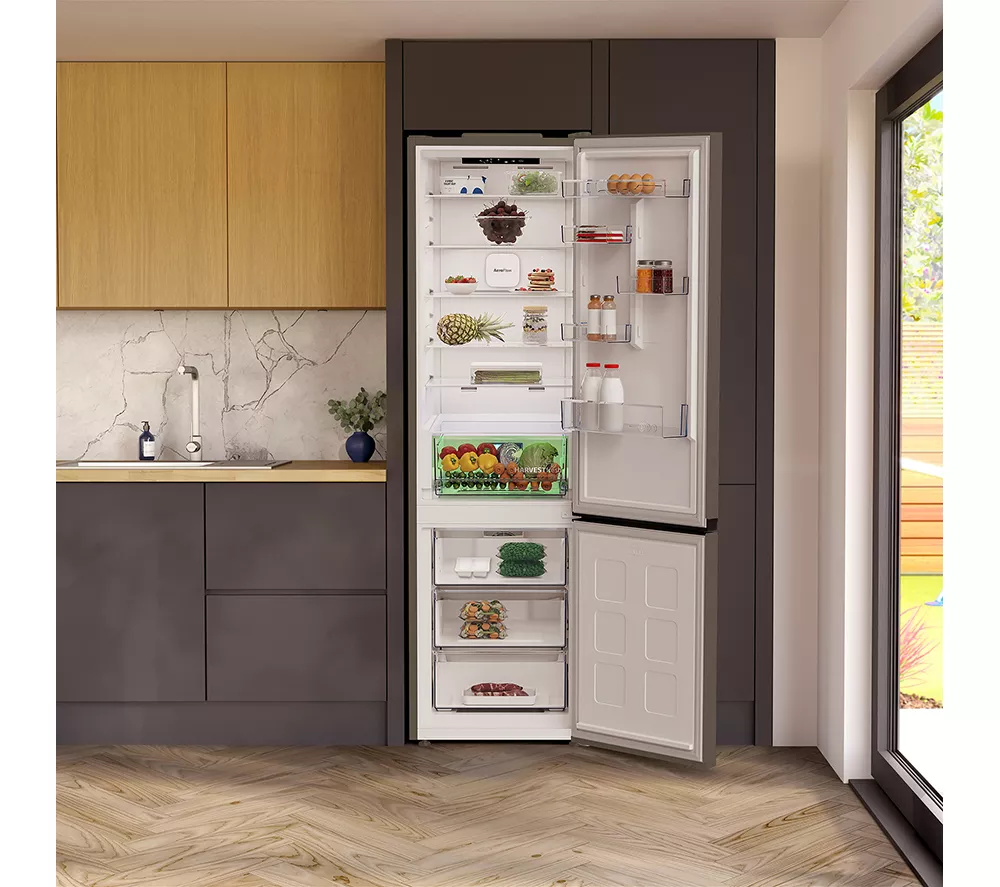 BEKO Pro HarvestFresh AeroFlow CNA5603VG 70/30 Fridge Freezer - Graphite