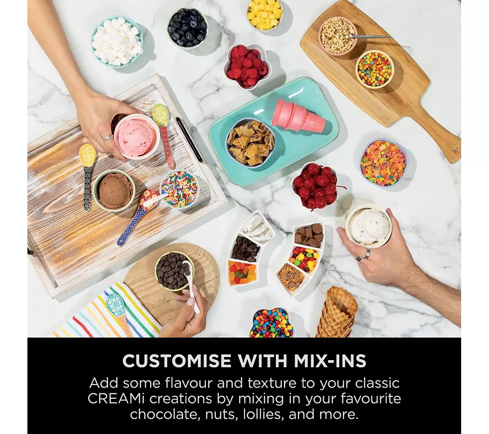 NINJA Swirl by CREAMi NC701UK 13-in-1 Ice Cream & Frozen Dessert Maker - Silver